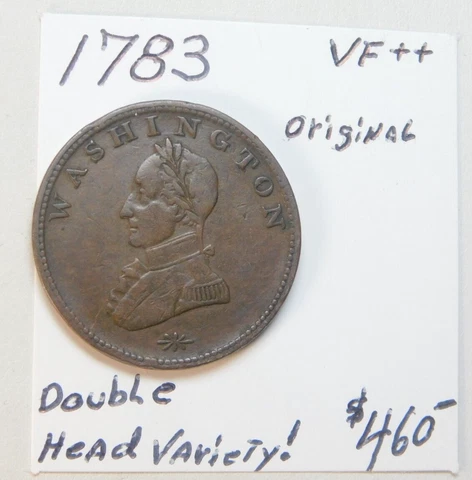 VERY SCARCE 1783 WASHINGTON CENT - 100% CHOCOLATE BROWN ORIGINAL VF++!!!!!!!! ⭐⭐ Cover