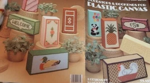 Doorstops & Bookends In PLASTIC CANVAS Pattern Leaflet/Booklet - Picture 1 of 3