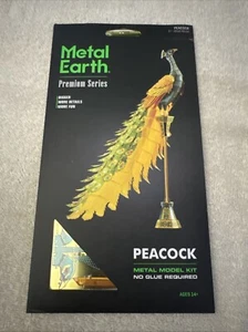 Fascinations Metal Earth ICONX Peacock 3D Model Kit - Picture 1 of 2