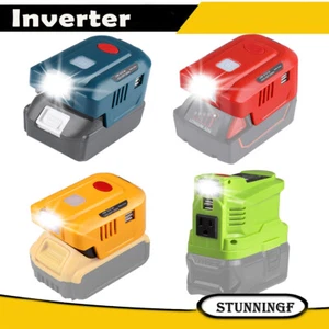 150W Netzteil Wechselrichter für Dewalt 2USB tragbarer Wechselrichter für Ryobi - Bild 1 von 14