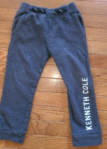 Kenneth Cole NY Boys Youth Gray Sweatpants Joggers Drawstring Logo Pockets 4 - Picture 1 of 7