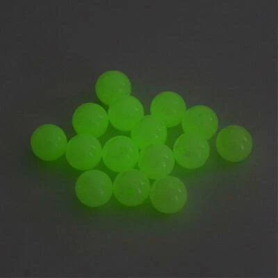 50 Glow In The Dark Acrylic Beads 6mm Green Beads Jewelry Making Supplies Set - Image 1 of 2