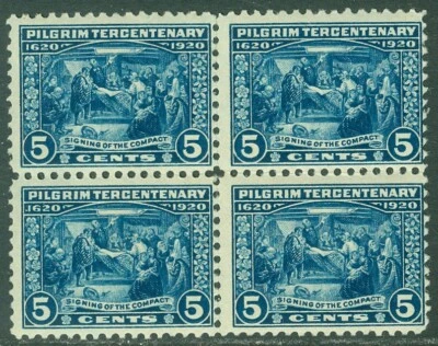 EDW1949SELL : USA 1920 Scott #550 Block of 4. Mint Original Gum LH. Catalog - Image 1 of 2