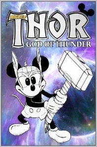 MICKEY THOR Mashup Kunstdruck - Rusty Gilligan SIGNIERT - Bild 1 von 1