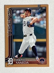 2025 Topps Series 1 Gold Parallel Kenta Maeda 1135/2025 Detroit Tigers - Bild 1 von 2