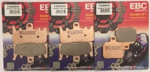 EBC Sintered FRONT and REAR Brake Pads Fits MV AGUSTA RIVALE 800 (2014 to 2018) - Picture 1 of 12