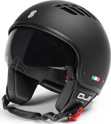 OJ ATMOSFERE CASCO OJ JET DEMI JET VENTO NERO OPACO/MATT BLACK PER MOTO E SCOOTER