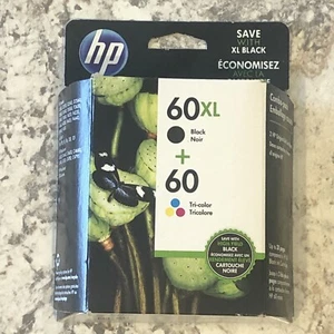 HP 60XL+60 (N9H59FN) Black/Tri-Color Ink Cartridge New In Box Exp 05/2020 - Picture 1 of 7