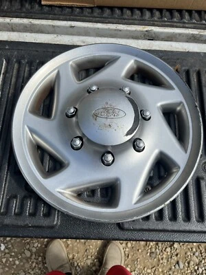 scratches 2000-2014 FORD E250 E350 16'' oem used wheel cover hub cap 7030a - Image 1 of 4