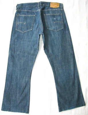 G-Star Raw Low BootcutJeans Mens Sz 33 X 28  Distressed 100% Cotton - Image 1 of 4