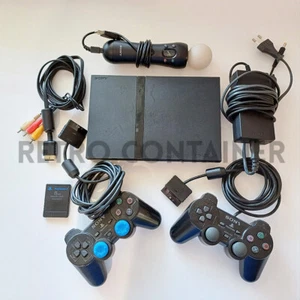 SONY PLAYSTATION 2 Slim PS2 - Testata e Funzionante 2 Controller Console Card - Picture 1 of 2