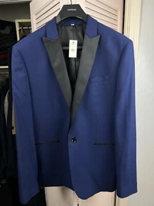 EXPRESS Blazer Size 44R Slim - NWT - Dark Blue - Picture 1 of 5