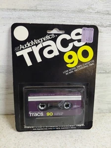 AudioMagnetics Tracs 90 Minute Blank Cassette Tape Low Noise Sealed Vintage - Picture 1 of 6