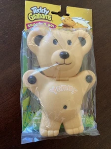 De colección 1999 Teddy Grahams Bear Snack n Go Contenedor Almacenamiento Nabisco ~ NUEVO/SELLADO - Imagen 1 de 2