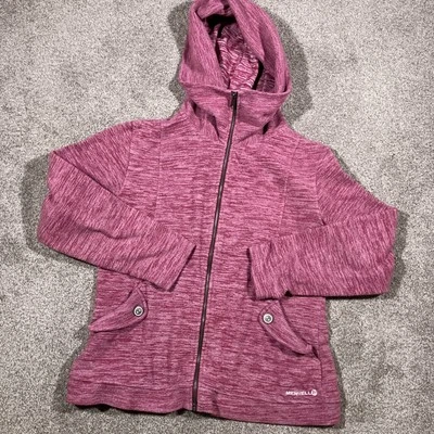Merrrell Full Zip Space Dye Hoodie Womens Large Pink Barbiecore Outdoors Cozy - Image 1 of 4