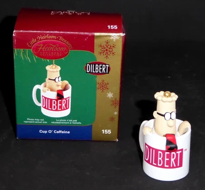 Carlton Cards Dilbert Tira Cómica Taza O'Caffeine Adorno de Navidad 2005 Foto 1 de 4