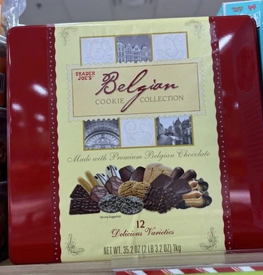 2 x Trader Joe's Belgian Cookie Collection 12 Delicious Varieties 35.2 oz Each  - Image 1 of 4