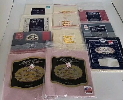 Aida Cloth Cross Stitch Material Mixed Lot New & Used  - Image 1 of 4