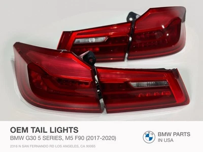 OEM Tail Lights BMW 5 Series G30 G31 2017-2020 530i 540i M550i M5 F90 - Image 1 of 4