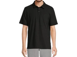 Brahma Herren Poly Polo Lightweight Relaxed Fit Schwarz Größe L - Bild 1 von 3