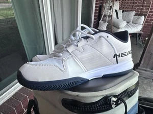 Scarpe da tennis o pickleball Head Revolt Court da uomo outdoor bianche taglia US 12 - Foto 1 di 11