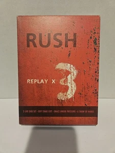 Rush-Replay x 3 (DVD, 2006, 4-Disc Set, 3 DVD And 1 Bonus CD) - Picture 1 of 4