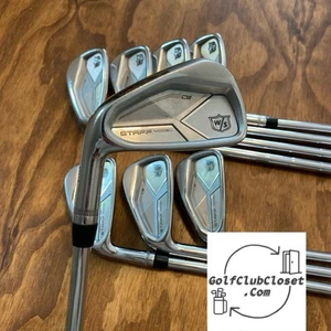 LH Wilson Staff Model CB Iron Set Left Handed / 4-GW X-Stiff Flex Steel Shafts - Picture 1 of 10