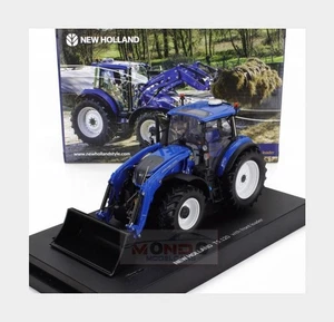 1:32 UNIVERSAL HOBBIES New Holland T5.120 Tractor With Front Scraper 2018 UH6682 - Picture 1 of 2