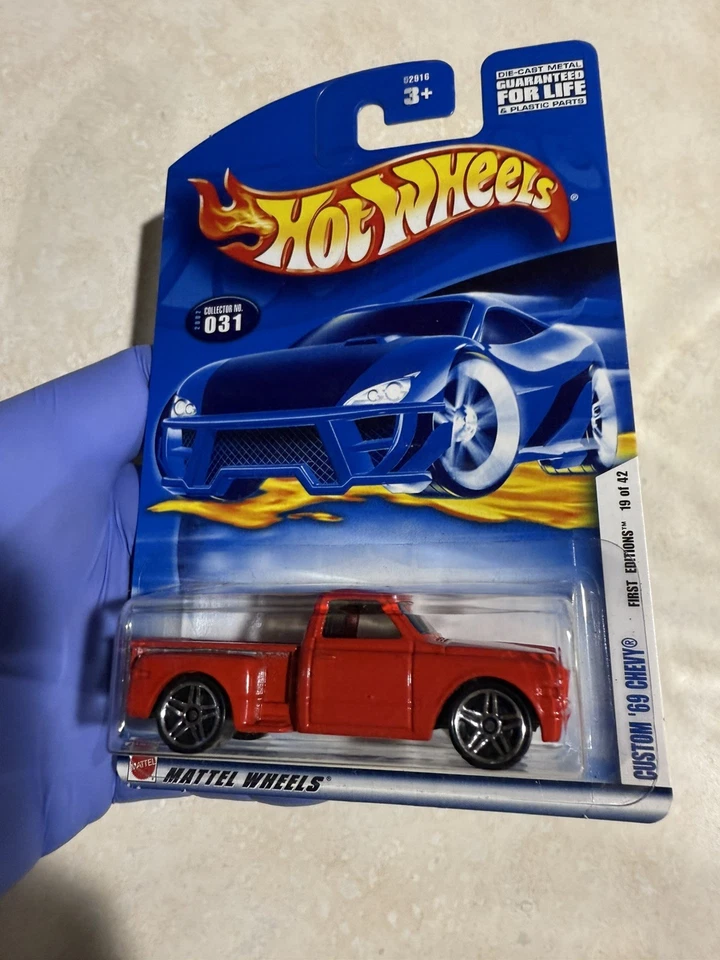🔥HotWheels ~ Chevy '69 personalizado 19 de 42 ~ 2002 primeras ediciones #065 Chevrolet  Foto 1 de 4