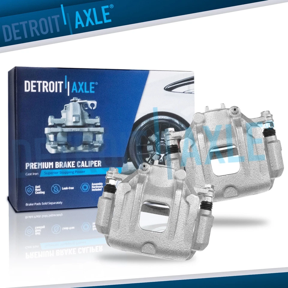 Front Brake Calipers w/ Brackets for 2010 2011 2012 Hyundai Santa Fe Kia Sorento - Image 1 of 4