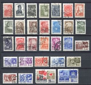 Russia USSR • lot 30 different stamps definitives • Used (SU-9140) Russie - Picture 1 of 1