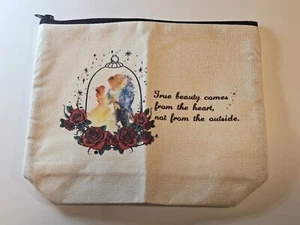 La vera bellezza viene dall'interno borsa trucco cosmetico per viaggio La Bella e la Bestia - Foto 1 di 4