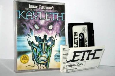 KAYLETH ISAAC ASIMOV'S US GOLD COMMODORE 64 / 128 C=64 DATASSETTE 100% FR1 57401 - Image 1 of 2