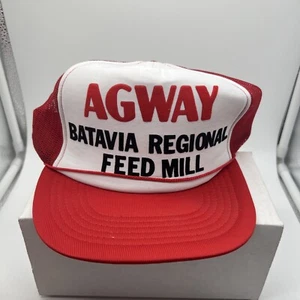 Vintage Agway Batavia Feed Mill Snapback Hat Cap - Picture 1 of 14