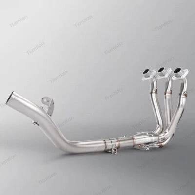 Tubo de escape de enlace medio cabezal deslizable para Triumph Street Triple 765S 2017-2024 Foto 1 de 4