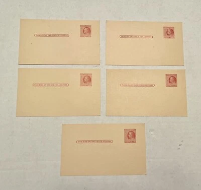 Vintage US- 2 Cent Franklin Prepaid Postal Card Set Of 4 - Image 1 of 4