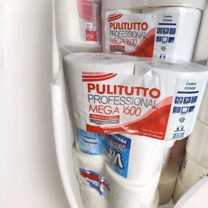 12 ROTOLONI Maxi DI CARTA ROTOLONE BOBINE 1600 STRAPPI ASCIUGATUTTO GOFFRATO - Foto 1 di 4