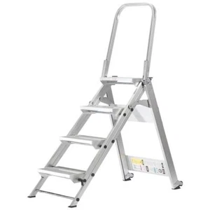 XTEND+CLIMB Step Stool Folding Aluminum 375 lb. Cap. Quality+Durable 4 Step - Picture 1 of 8