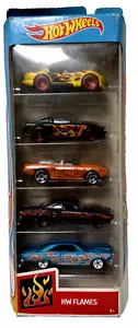 (5 Pack) HOT WHEELS Cars HW FLAMES Dodge Viper Ford Mustang Coronet Fairlane - Picture 1 of 3