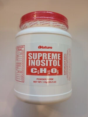 Supreme Inositol Powder 1 kg bottle One Kilo - Image 1 of 2