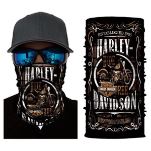 Outdoor Cycling Sports Face Cover Tube Scarf MASK  Bandana Harley Davidson - Imagen 1 de 1