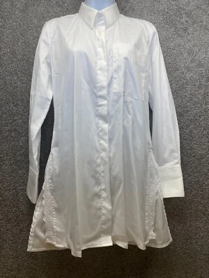 Camisa túnica con botones Claridge & King para mujer S ribete lateral de encaje divisiones carrera Foto 1 de 4