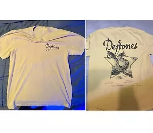 NEW!!! Deftones Texas Exclusive Double Sided 2025 Tour reprint Shirt - Picture 1 of 8