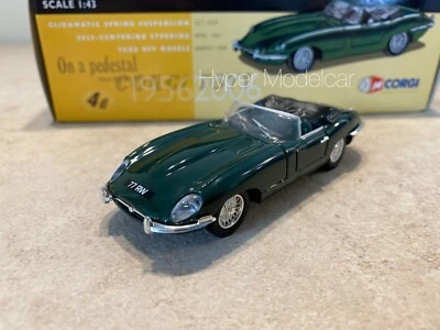 CORGI 1/43 JAGUAR E-TYPE SERIES I 3.8 LITRE GREEN ART.AN04909 - Immagine 1 di 4