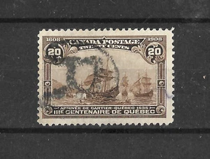 Canada 1908 Quebec Tercentenary 20c brown, fine used (C031) - Picture 1 of 2