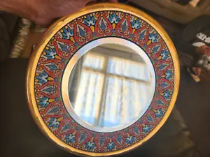 Cearco Ceramic Raised Enamel Colorful mirror Wall Art Decor, 11" Aprox - Picture 1 of 13