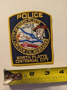 "NEW" 90's Vintage City Of North Platte Iron On Patch Embroidered Nebraska - Picture 1 of 2