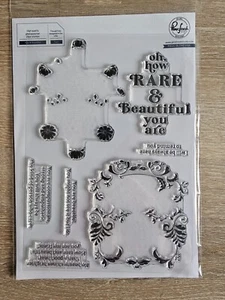 Pinkfresh Studio - Rare and Beautiful - Clear Photopolymer stamp set, NIP - Picture 1 of 1