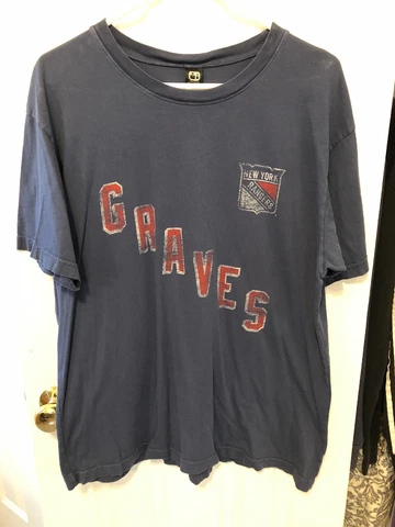 Adam Graves New York Rangers Jersey Retirement Night Shirt Size XL Extra Large Cover