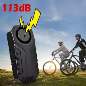 Fahrrad Fahrrad 113 dB lautes Anti-Diebstahl Vibration Sicherheitssystem mit drahtloser Fernbedienung - Bild 1 von 12